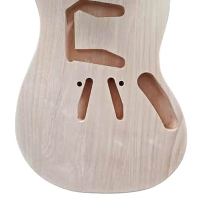 Mustang Style Guitar Mahogany Wood Body image 1