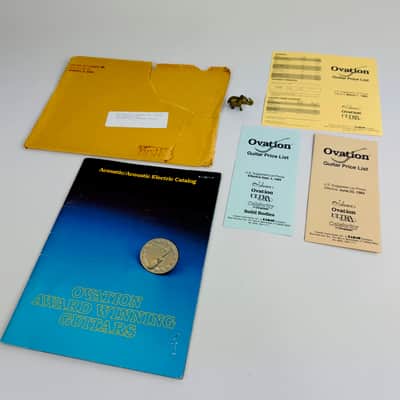 Ovation Guitars Dealer Catalog & Price List Package 1980 image 1