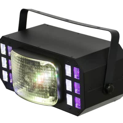 Gearlux 3-in-1 Strobe/UV Derby Light 10-Watt 2PCS RGBW CREE LEDs and 12PCS UV+White LED image 4