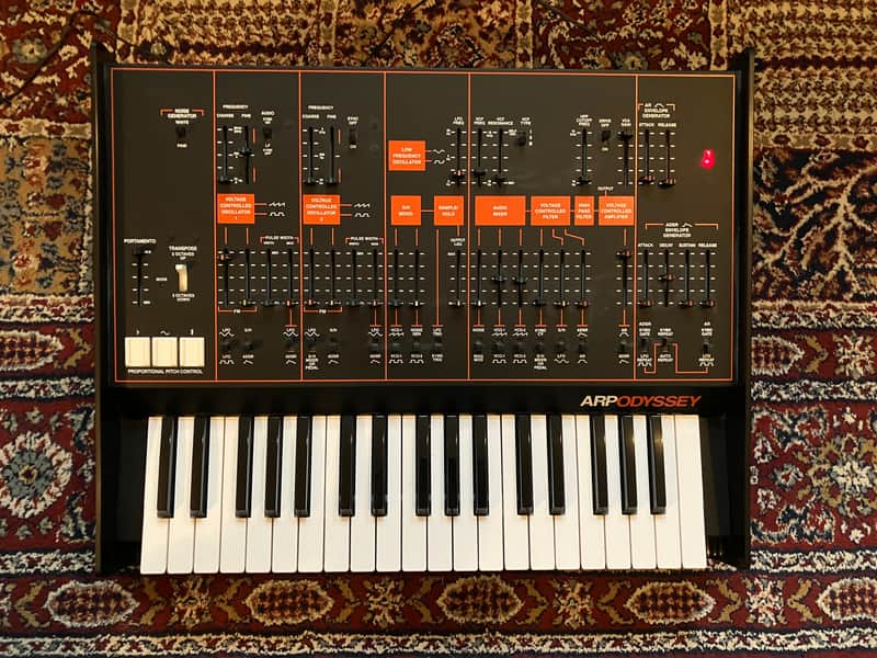 Korg ARP Odyssey FULL SIZE Rev3 37-Key Duophonic Analog Synthesizer 2017 - Present - Black/Orange image 1