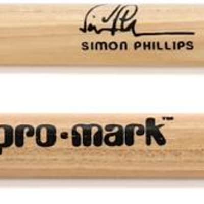 Promark Simon Phillips Signature 707 Drumsticks - 5A  Wood Tip image 1