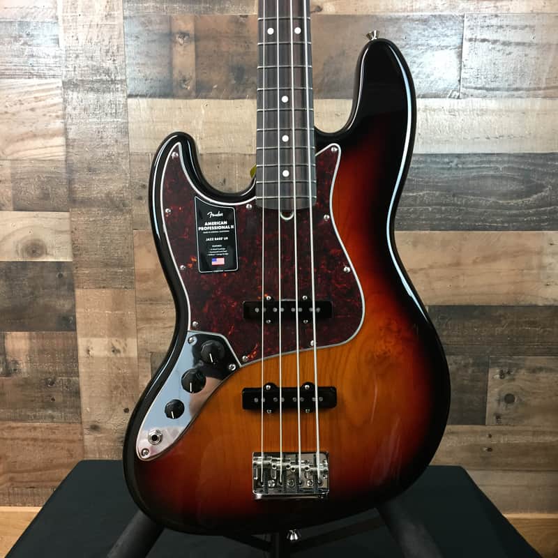 Fender American Professional II Jazz Bass, LEFT HANDED, 3-Color Sunburst, Hard Case, Free Ship, 361 image 1