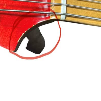 F BASS BN4 Trans Red, Maple Fingerboard, Very Good w/Cosmetic Flaws image 12