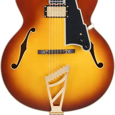D'Angelico Excel EXL-1 Hollowbody Electric Guitar - Dark Ice Tea Burst image 1