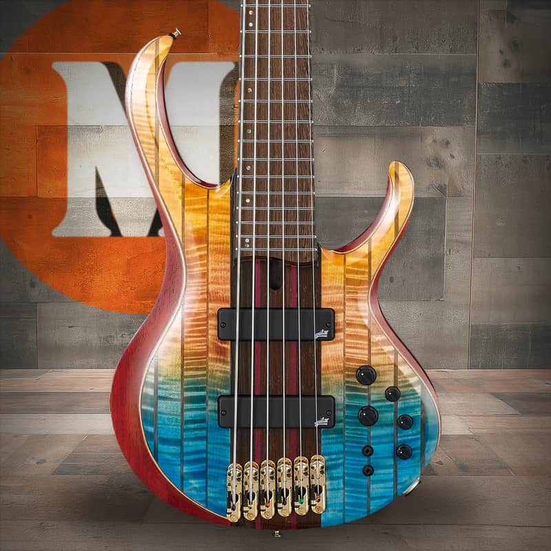Ibanez BTB Premium 6 String Electric Bass w/Bag - Sunset Fade Low Gloss (BTB1936SFL) image 1