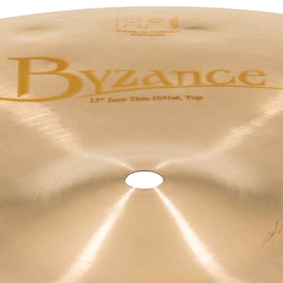 Meinl Byzance Jazz Thin Hi Hat Cymbals 15" image 2