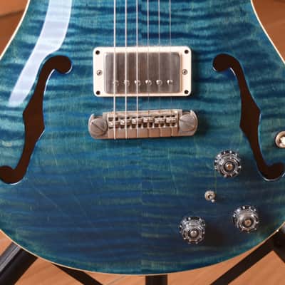PRS Paul Reed Smith Hollowbody II Piezo Pattern 85/15LT Aquamarine image 13