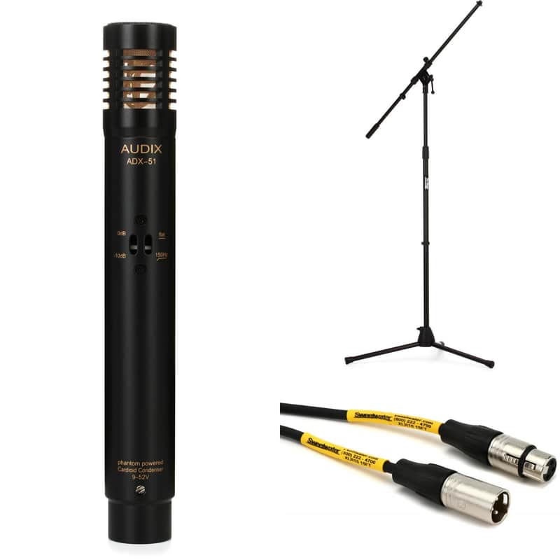 Audix ADX51 Small-diaphragm Condenser Microphone with Stand and Cable image 1