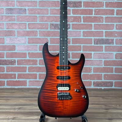 Schecter Sunset Custom-II HSS Electric Guitar - Tiger Eye Satin image 1