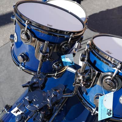 DW USA Collectors Series 5pc Maple/Mahogany Shell Pack - Deep Royal Blue Lacquer Custom | 10,12,14,16,22" image 16