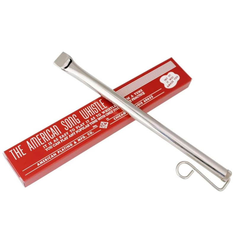 American Plating Nickel-Plated Song Whistle 302 – Classic Slide Whistle Made in USA image 1