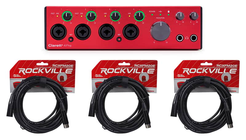 Focusrite Clarett 4Pre USB Audio Interface | Reverb