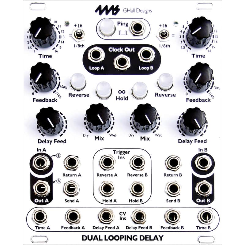 4ms Dual Looping Delay Eurorack Module White (DLD)