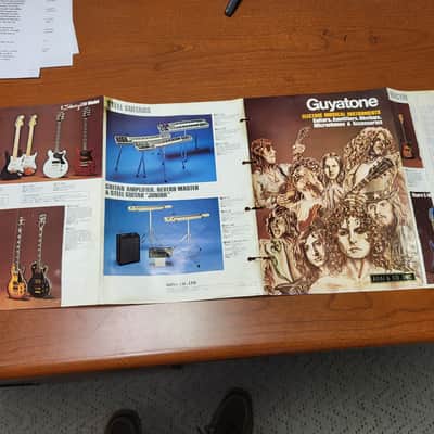 1974 Original Guyatone Full Color Guitar Amp and Accessory Catalog 8 Pages Case Candy image 4