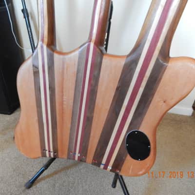 wish bass left handed fretless triple neck. image 5