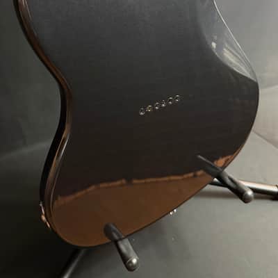 Squier FSR Paranormal Offset Telecaster SJ Electric Guitar Charcoal Frost Metallic image 11