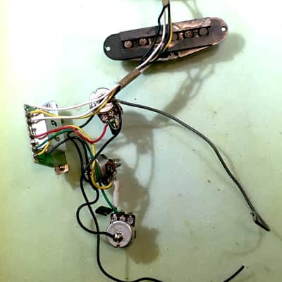Vintage True Relic Fender Squier Strat Guitar Pickups Set Stratocaster + Wiring image 4