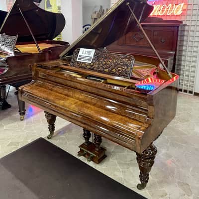 Immagine HAAKE HANNOVER PIANOFORTE CODINO RADICA DI NOCE - 4