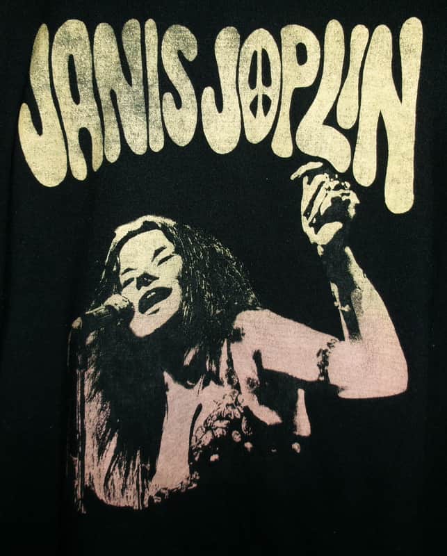 janis joplin peace sign s women tee - texas kozmic blues rock big brother pearl try image 1