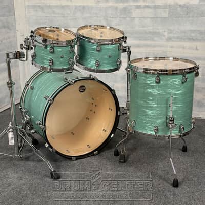 Tama Starclassic Maple 4pc Drum Set Surf Green Silk image 2