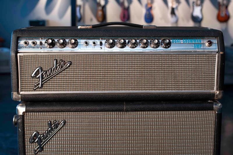 VINTAGE FENDER DUAL SHOWMAN HEAD 1968 DRIP EDGE image 1