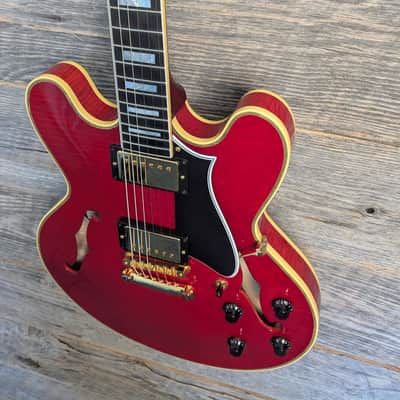 Used Heritage Custom Shop Core Collection H-555 Semi-Hollow Trans Cherry w/OHSC image 2