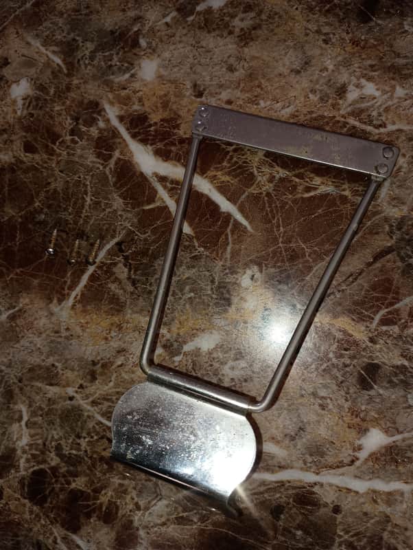 Truetone Tailpiece hollowbody 50's-60's - Weathered Chrome image 1
