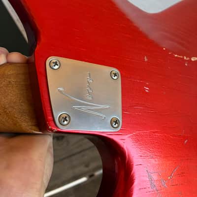 Playing demo link in Description!! Novo Serus J nucleus electric guitar Candy apple red with original case image 15