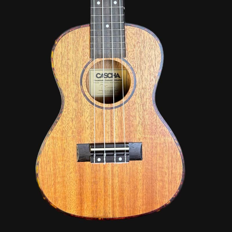 Cascha HH 2033 Premium Natural Concert Ukulele W/ Gigbag image 1