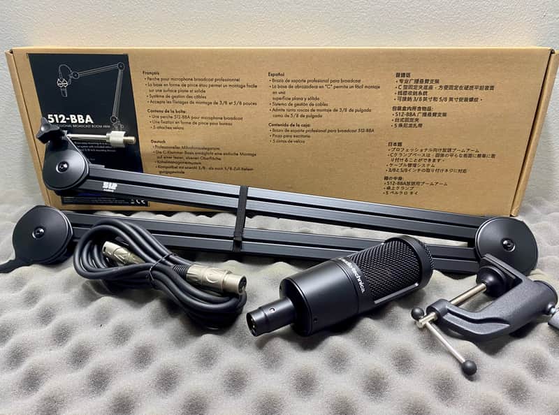 Audio-Technica AT2035 Microphone w/Boom Arm/XLR | Reverb