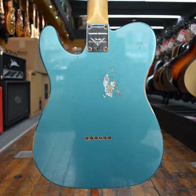 Fender Custom Shop Limited Run 1964 Telecaster Relic Electric Guitar Aged Ocean Turquoise w/Hard Case image 3