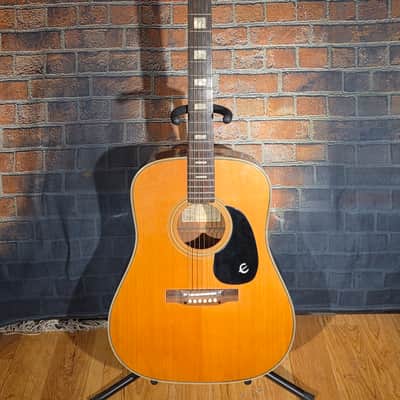 Vintage 1970s MIJ Epiphone FT-146 Texan DeLuxe Natural image 1