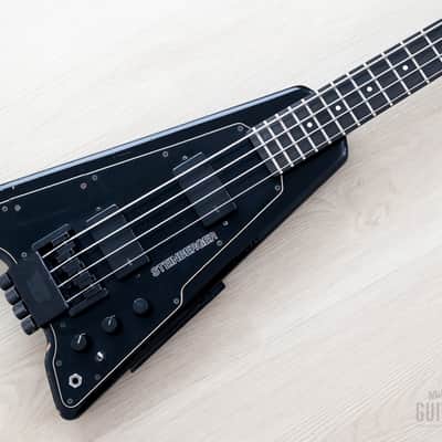 1986 Steinberger XP2 Vintage Headless Bass Black w/ EMG image 1