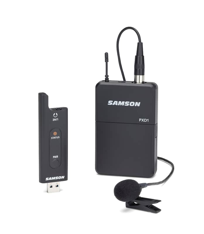 Samson SWXPD2BLM8 USB Digital Wireless System with LM8 Lavalier Mic image 1