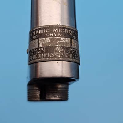 ☆Rare Vintage 1940s Shure 508 Stratoliner Sonodyne Microphone - 3 pin Amphenol Adapter Cable Included - Shure 51 52 708 508A 708A image 7