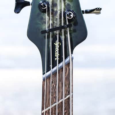 Spector NS Dimension 5 Left-Handed Multi-Scale Haunted Moss Matte Electric Bass w/Bag image 5