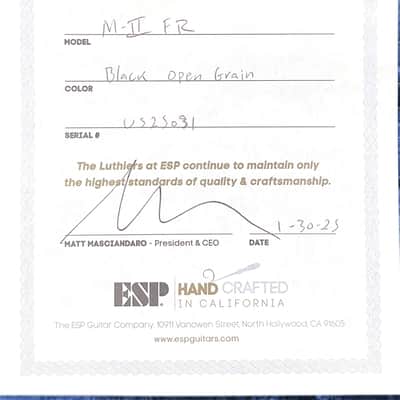 ESP M-II FR USA Open Grain - Black #25031 image 13