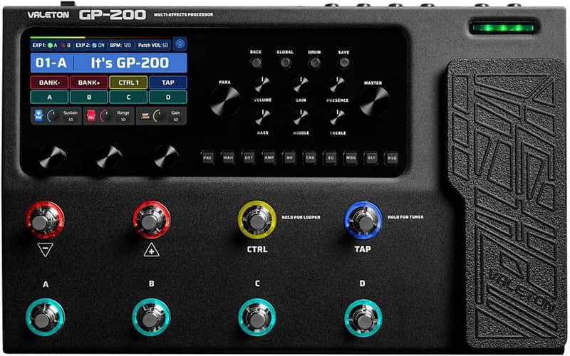 VALETON GP-200 Multi-Effects Guitar/Bass Pedal with Expression, FX Loop, MIDI, Amp Modeling, IR Cab Simulation, Stereo, USB Interface(Shipping from USA warehouse) image 1