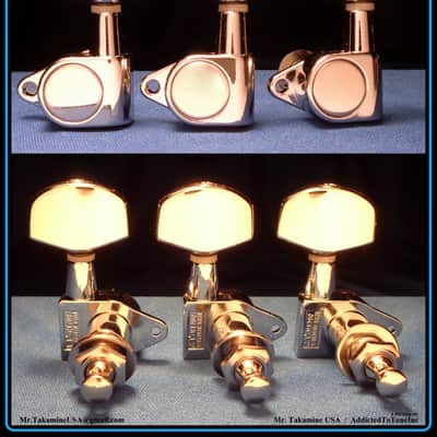 Takamine G Series  TGP0550C Tuning Machine Heads / Tuners / Set of 6 / OEM Part  CHROME image 13