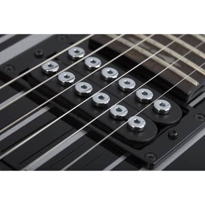Schecter Synyster Gates Standard Signature Guitar - Gloss Black with Silver Pinstripes image 11