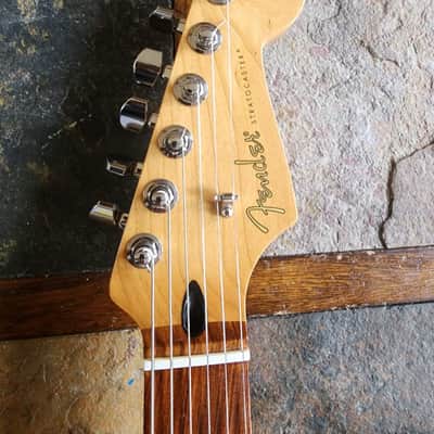 Fender Partscaster strat MIM HSS 2019/90s locking tuners - black/maple image 6