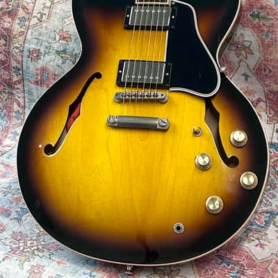 Gibson Memphis Custom '63' Block Inlay 335 2008 - Vintage Sunburst image 1