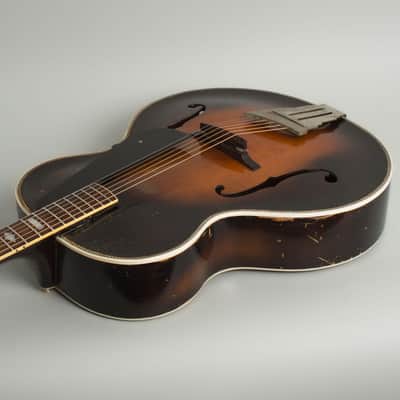 Epiphone Deluxe Arch Top Acoustic Guitar (1931), ser. #5016, black hard shell case. image 7