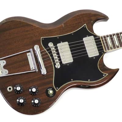 1971 Gibson SG Standard - Walnut Finish - Stop Tail Angus Young Vibe - Large Pickguard image 2