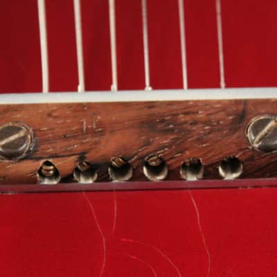 Mosrite Double Neck w/Vibramute Electric Mandolin 6 string 1964 Candy Apple Red image 12