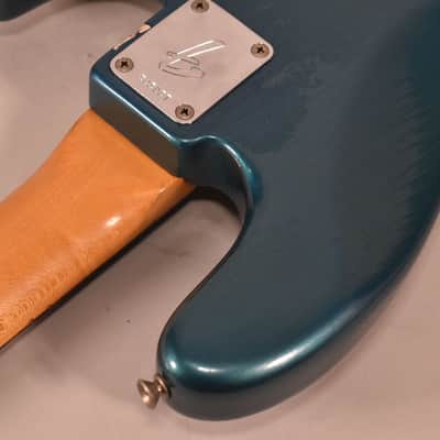 1965 Fender Jazz Bass Lake Placid Blue Finish Left-Handed Electric Bass w/OHSC image 9