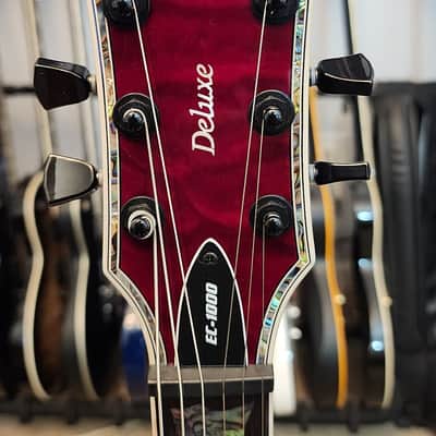 ​ESP LTD EC-1000 Deluxe - See Thru Black Cherry (Upgraded Fishman Fluence Classics) image 4