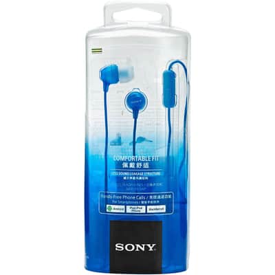 Sony EX Series Earbud Headset for Android in Blue - MDR-EX15AP/L image 8