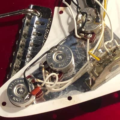 LEFTY! Vintage 1987 Fender ST72 Candy Apple Red Hendrix Voodoo Strat Custom Solid Body Guitar MIJ 7.6 Lb HSC image 18