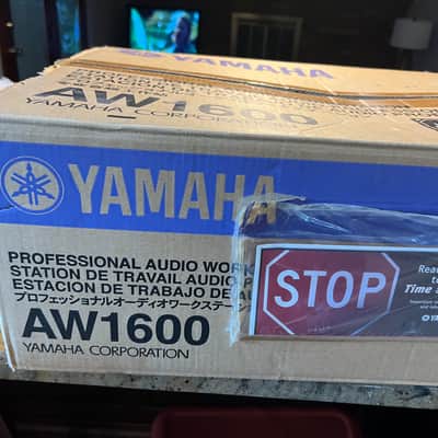 Yamaha AW1600 Professional Audio Workstation 16-Track Digital Recorder 2000s - Silver with 2 E-MU PM5 monitor speakers image 10